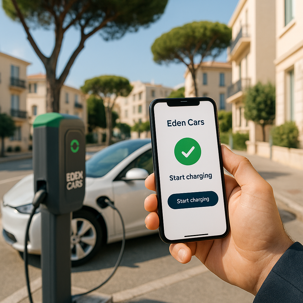 Équipement parking entreprise: installation bornes électriques IRVE à Saint-Jean-Cap-Ferrat. Loi LOM 2025-2026, aides Advenir. Eden Cars.