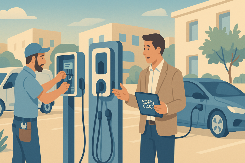 Installation IRVE pour parkings pros à Aix-en-Provence. Eden Cars certifié 2026, pose rapide, aides Advenir, conforme ZFE. Devis gratuit.